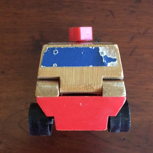 Vintage 1971 Mattel Wooden Ambulance Toy - Picture 5 of 7